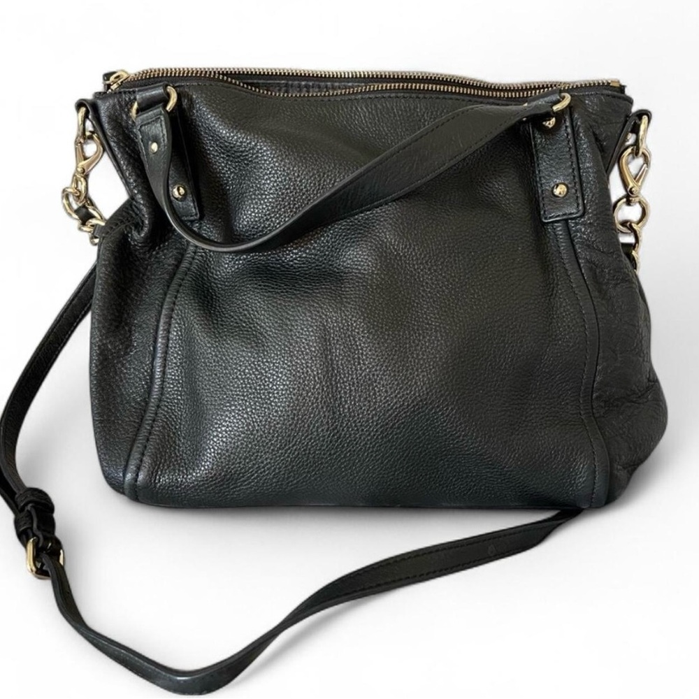 Kate Spade black and gold crossbody purse - Picture 2 of 8
